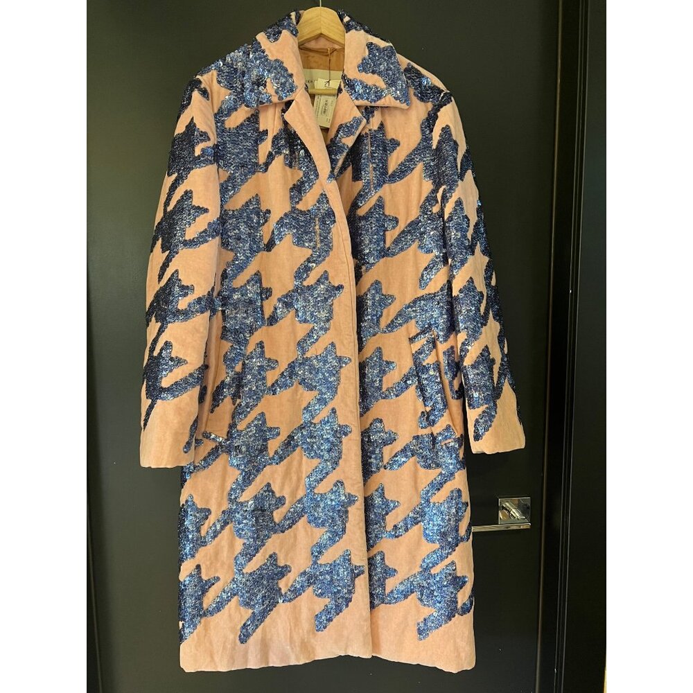 DRIES VAN NOTENBelted sequin-embellished cotton-blend terry coat Size IT 38/ US - Picture 15 of 15